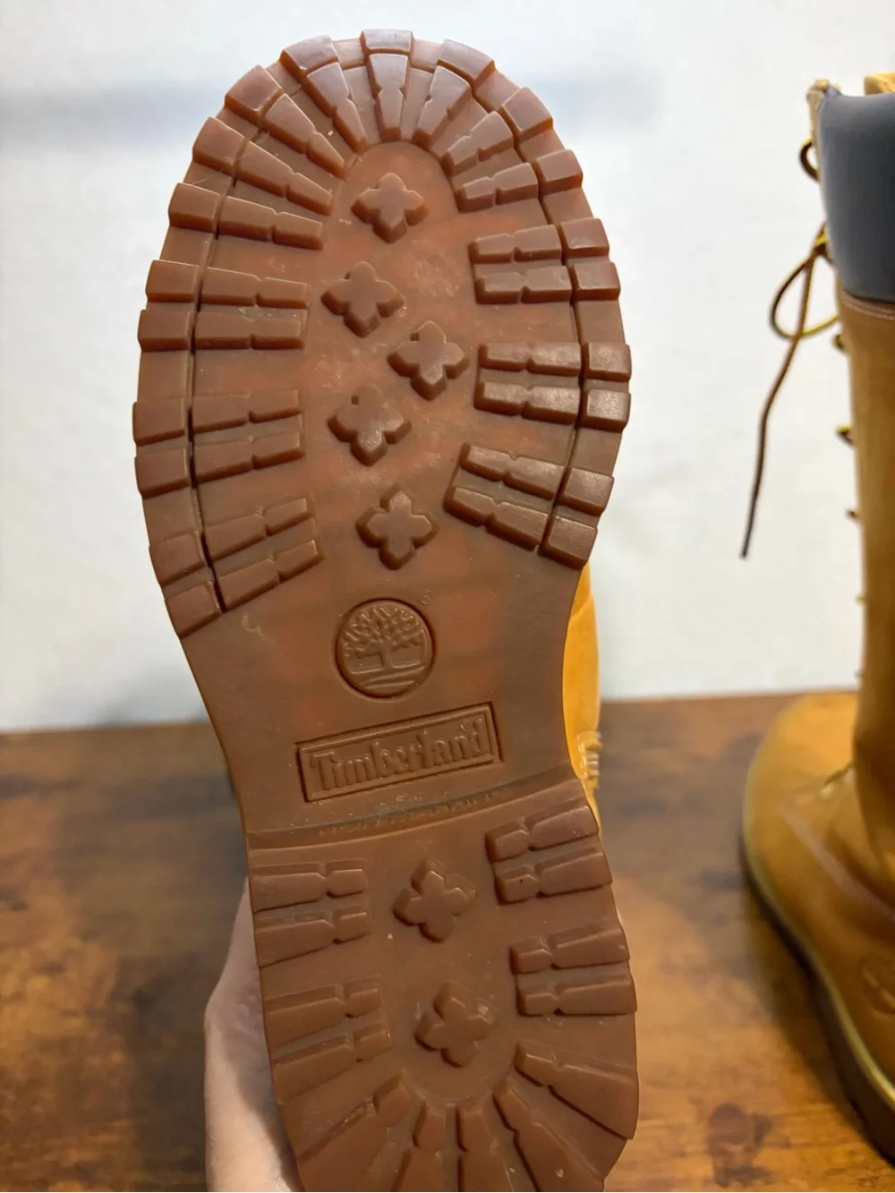 Timberland Kids Tall Lace-Up Boots in Wheat and Dark Brown